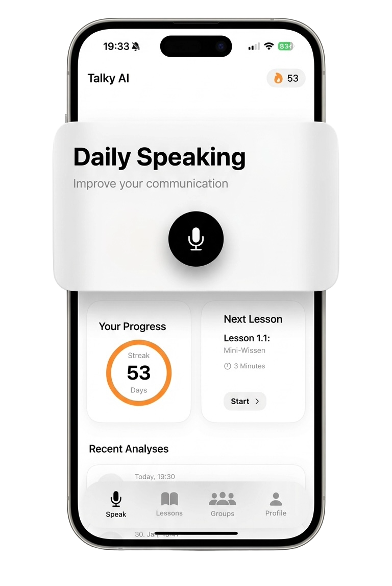 Daily Speaking Screen